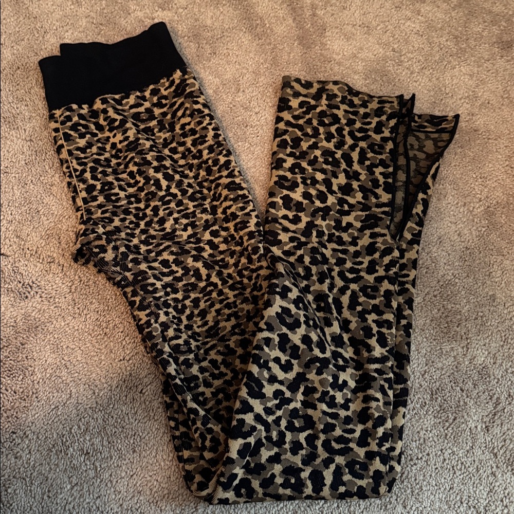 Fabletics Leopard Print Wide Leg Pants